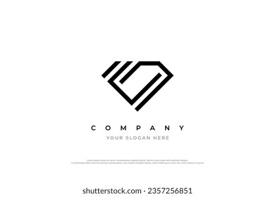 Simple Elegant Diamond Logo Design