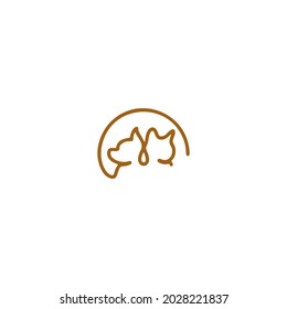 simple and elegant dog logo