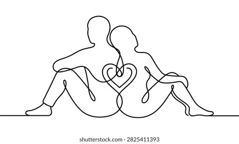 Simple elegant drawing man