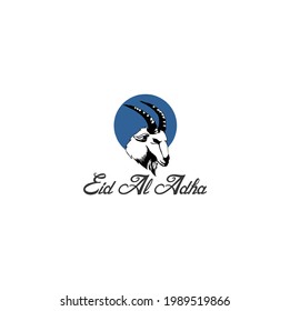 A simple and elegant eid al adha logo suitable for Muslim celebrations