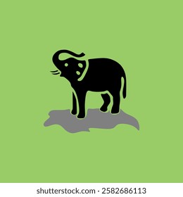 simple and elegant elephant vectors 