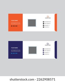 Diseño de firma de correo electrónico simple y elegante