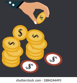Diseño sencillo y elegante, de diseño plano financiero, adecuado para su inspiración empresarial.