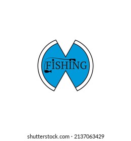 a simple but elegant fishing logo suitable for use on business brands and others