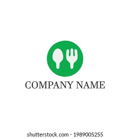 Un concepto sencillo y elegante del logo de la Comida