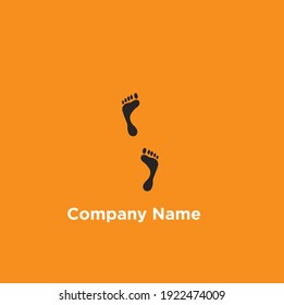 Diseño de pie sencillo y elegante con un fondo naranja