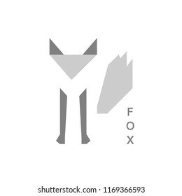 Simple  and elegant fox illustration. Vector image.
