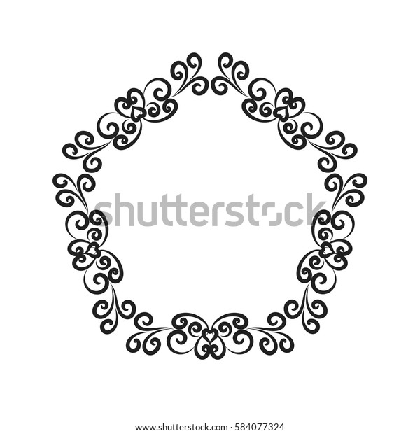 simple elegant frame design template labels stock vector royalty free 584077324 shutterstock