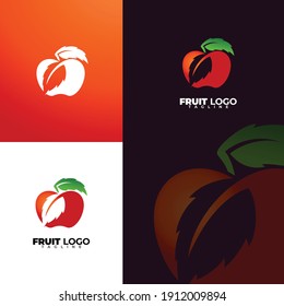 simple and elegant fruit vector logo