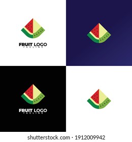 simple and elegant fruit vector logo