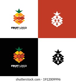 simple and elegant fruit vector logo