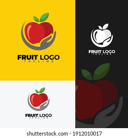 simple and elegant fruit vector logo