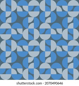 Simple and elegant geometric shapes will decorate any surface or thing and make it attractive. Rounded seamless pattern for prints, textile, web, advertising and any design projects.