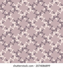 Simple and elegant geometric shapes will decorate any surface or thing and make it attractive. Rounded seamless pattern for prints, textile, web, advertising and any design projects.