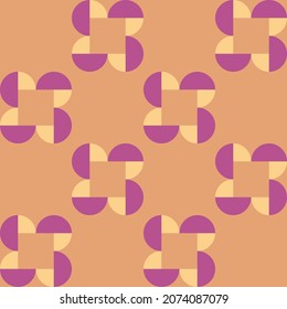 Simple and elegant geometric shapes will decorate any surface or thing and make it attractive. Rounded seamless pattern for prints, textile, web, advertising and any design projects.