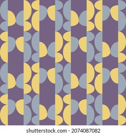 Simple and elegant geometric shapes will decorate any surface or thing and make it attractive. Rounded seamless pattern for prints, textile, web, advertising and any design projects.
