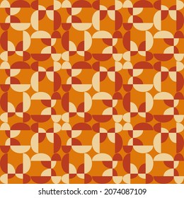 Simple and elegant geometric shapes will decorate any surface or thing and make it attractive. Rounded seamless pattern for prints, textile, web, advertising and any design projects.
