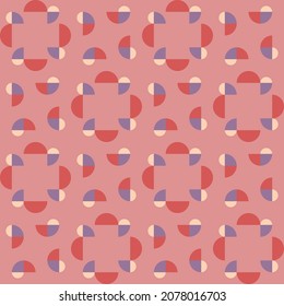 Simple and elegant geometric shapes will decorate any surface or thing and make it attractive. Rounded seamless pattern for prints, textile, web, advertising and any design projects.