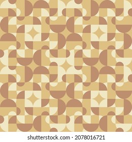 Einfache und elegante geometrische Formen verzieren jede Oberfläche oder jedes Ding und machen sie attraktiv. Nahtlose Rundmuster für Drucke, Textilien, Web, Werbung und alle Design-Projekte.