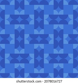Simple and elegant geometric shapes will decorate any surface or thing and make it attractive. Rounded seamless pattern for prints, textile, web, advertising and any design projects.