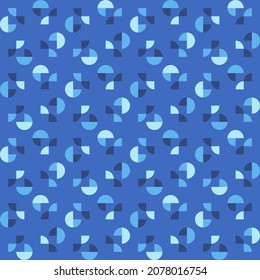 Simple and elegant geometric shapes will decorate any surface or thing and make it attractive. Rounded seamless pattern for prints, textile, web, advertising and any design projects.