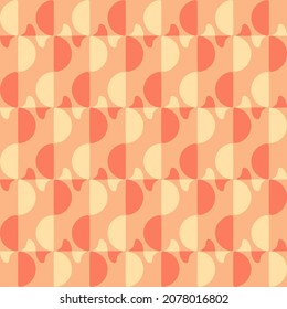 Simple and elegant geometric shapes will decorate any surface or thing and make it attractive. Rounded seamless pattern for prints, textile, web, advertising and any design projects.