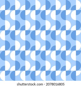 Simple and elegant geometric shapes will decorate any surface or thing and make it attractive. Rounded seamless pattern for prints, textile, web, advertising and any design projects.