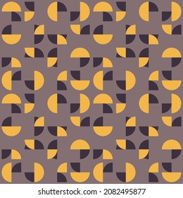 Simple and elegant geometric shapes will decorate any surface or thing and make it attractive. Rounded seamless pattern for prints, textile, web, advertising and any design projects.