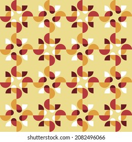 Simple and elegant geometric shapes will decorate any surface or thing and make it attractive. Rounded seamless pattern for prints, textile, web, advertising and any design projects.