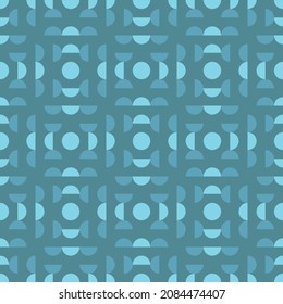 Simple and elegant geometric shapes will decorate any surface or thing and make it attractive. Rounded seamless pattern for prints, textile, web, advertising and any design projects.