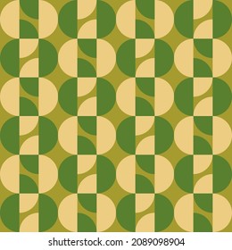 Simple and elegant geometric shapes will decorate any surface or thing and make it attractive. Rounded seamless pattern for prints, textile, web, advertising and any design projects.