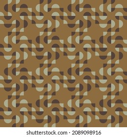 Simple and elegant geometric shapes will decorate any surface or thing and make it attractive. Rounded seamless pattern for prints, textile, web, advertising and any design projects.