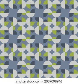 Simple and elegant geometric shapes will decorate any surface or thing and make it attractive. Rounded seamless pattern for prints, textile, web, advertising and any design projects.