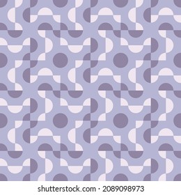 Simple and elegant geometric shapes will decorate any surface or thing and make it attractive. Rounded seamless pattern for prints, textile, web, advertising and any design projects.