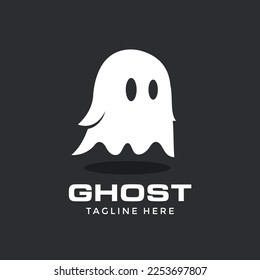 Simple and elegant ghost logo concept