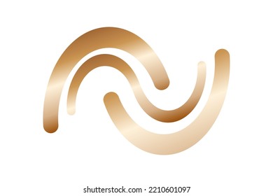 A simple elegant golden logotype. Good design element for any project.