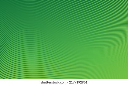 Simple and elegant gradient colored green background with artistic curvy lines. Suitable for backdrop, text placeholder, cover, wallpaper, and backdrop.