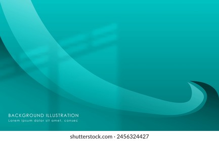Schlichte elegante Gradient Luxus Geometrische Abstrakte Hintergrund, für Poster, Banner, Webdesign Blau Ozeanfarbe EPS 10