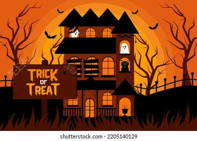 Simple and elegant Halloween graphic design template that is easy to customize