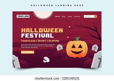 Einfache und elegante Halloween-Grafikdesign-Vorlage, die leicht anpassbar ist
