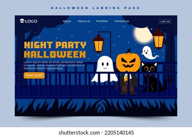 Simple and elegant Halloween graphic design template that is easy to customize