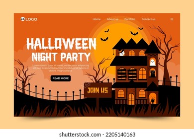 Simple and elegant Halloween graphic design template that is easy to customize