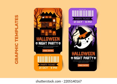 Simple and elegant Halloween graphic design template that is easy to customize