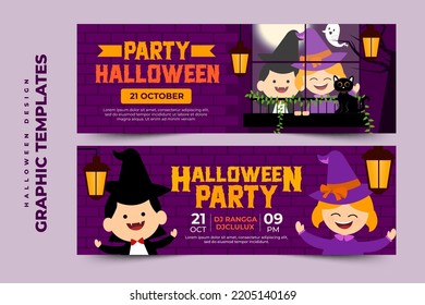 Einfache und elegante Halloween-Grafikdesign-Vorlage, die leicht anpassbar ist