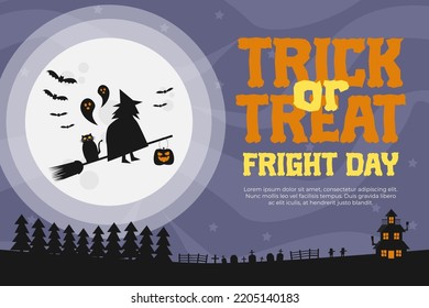 Simple and elegant Halloween graphic design template that is easy to customize