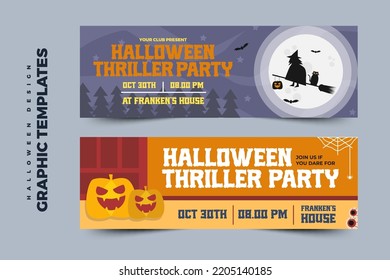 Simple and elegant Halloween graphic design template that is easy to customize