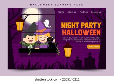 Simple and elegant Halloween graphic design template that is easy to customize