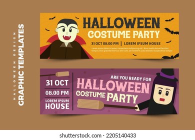 Simple and elegant Halloween graphic design template that is easy to customize