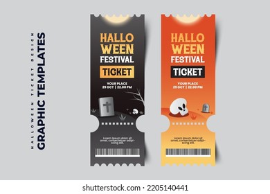 Simple and elegant Halloween graphic design template that is easy to customize