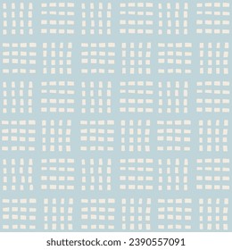 Sencillo y elegante patrón a mano sin fisuras. Textura vectorial con líneas pequeñas organizadas en cuadrados. Fondo mínimo
